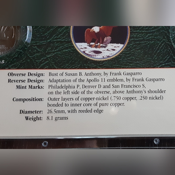 Susan B. Anthony 6Pc Set 1979 & 1980 P,D,S Uncirculated package error - Picture 7 of 8